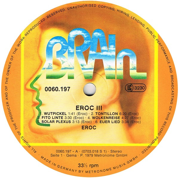 Eroc – Eroc – Vinyl (LP, Album, Stereo), 1975 [r541291